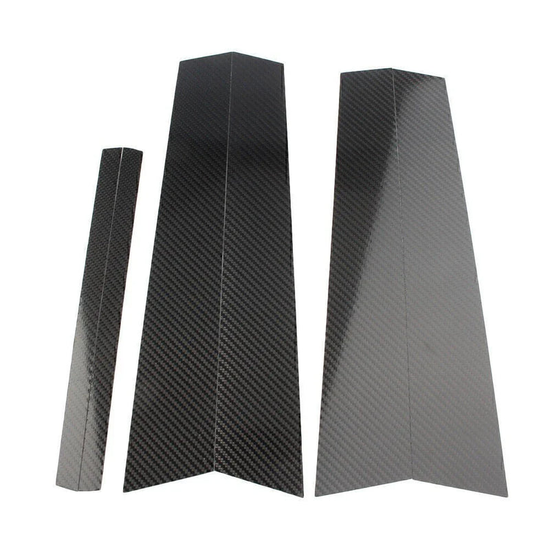 BMW 3 Series 6PCS Carbon Fiber Door Window Trim Pillar Posts (2013-2018)