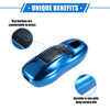 Porsche Macan (2014-2022) TPU Blue 3 Button Car Remote Key Fob Cover