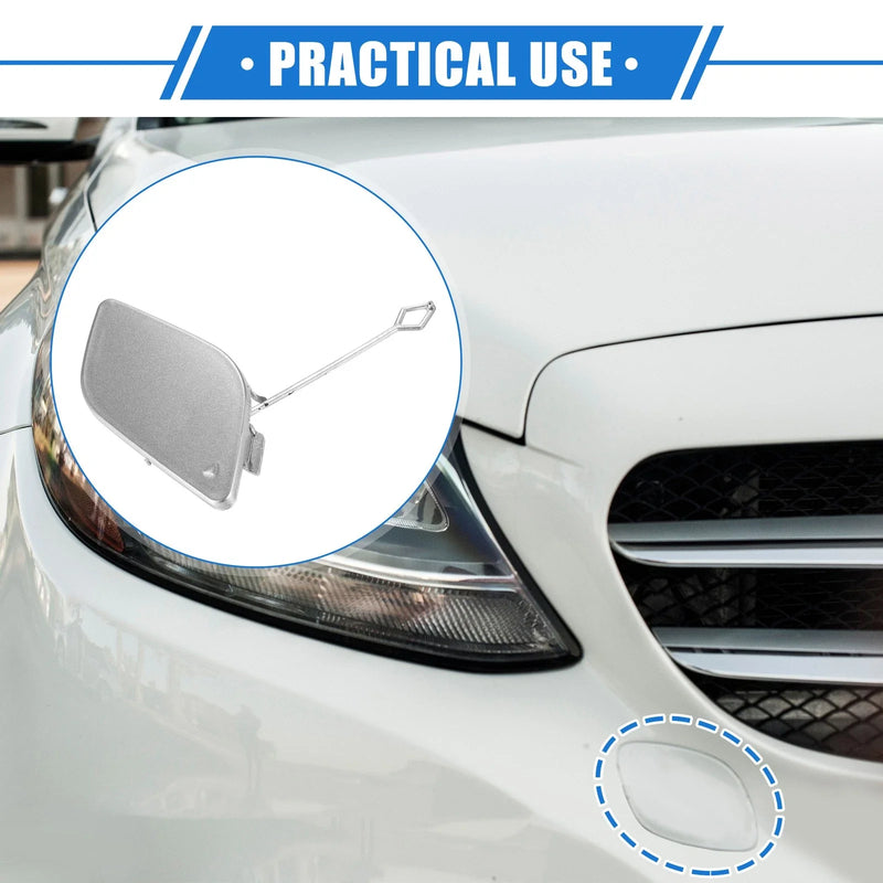 Mercedes-Benz R350 (2011-2012) Silver Tone Front Bumper Tow Hook Cover