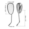 Kawasaki Honda Rearview Mirror / 1 Pair 10mm Screw / Universal
