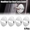 Toyota Silver Tone 4pcs Car Door Lock Latches Striker Cover Protector Caps