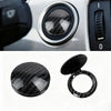Car Engine Start Stop Button Dashboard Carbon Fiber Cover Sticker