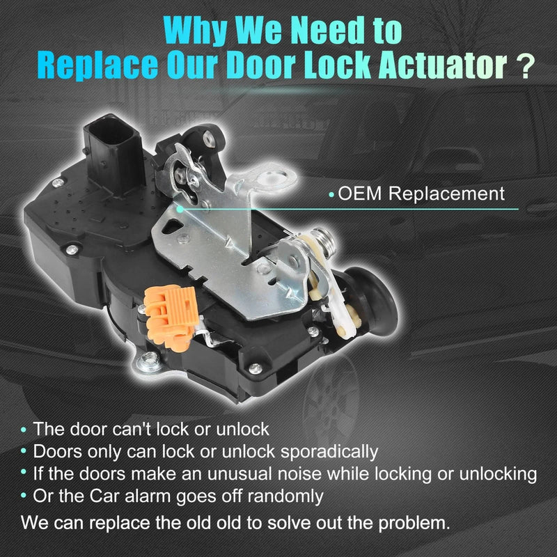 Cadillac Chevrolet Door Lock Actuator Motor Rear Right
