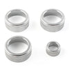 Honda Civic (2022 - Present) Silver 4 x AC Climate Control Knob Ring Covers