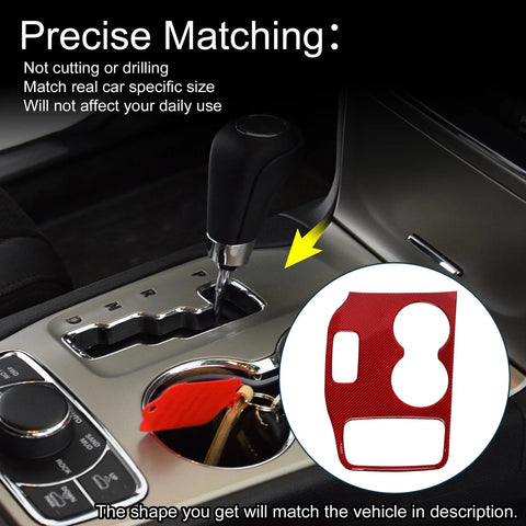 Jeep Grand Cherokee 2014-2015 Red ABS Gear Shift Knob Cover