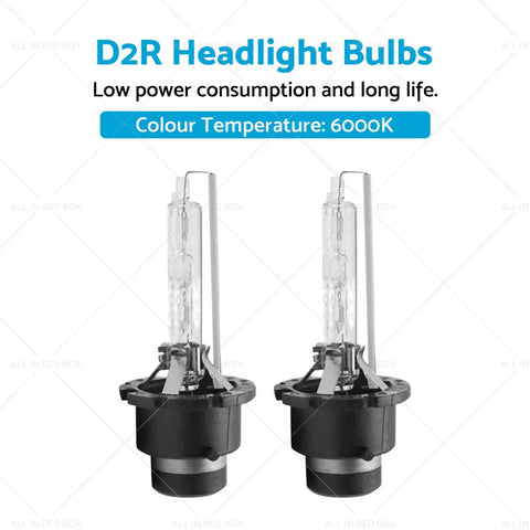 Toyota Honda Mazda Nissan D2R 6000K HID Xenon Headlight Bulbs 35W