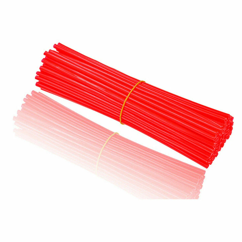 Motorcycle Dirt Bike CRF EXC YZF 72pcs RED Wheel Spoke Wraps