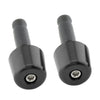 Universal Motorcycle - Black 1in Handlebar Hand Grips & End Caps