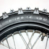 PIT Bigfoot Dirt Bike 12mm Axle 14" Rear Wheel Rim Tire