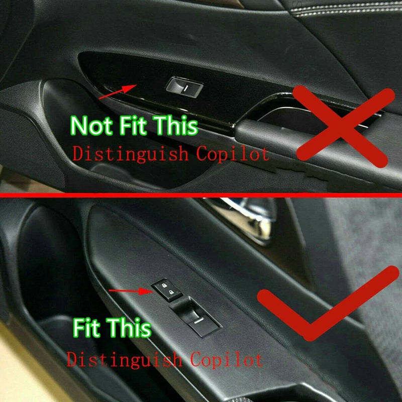 Honda Accord 4 x Carbon Fiber Door Window Lift Panel Cover Trim (2013–2017)