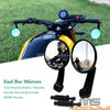 Harley, Yamaha, Honda, Suzuki, Ducati, Kawasaki Handlebar End Rear View Mirrors