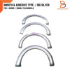 Ford Ranger T6 PX1 XLT XL XLS Wildtrak 18G Silver Fender Flares (12-15)