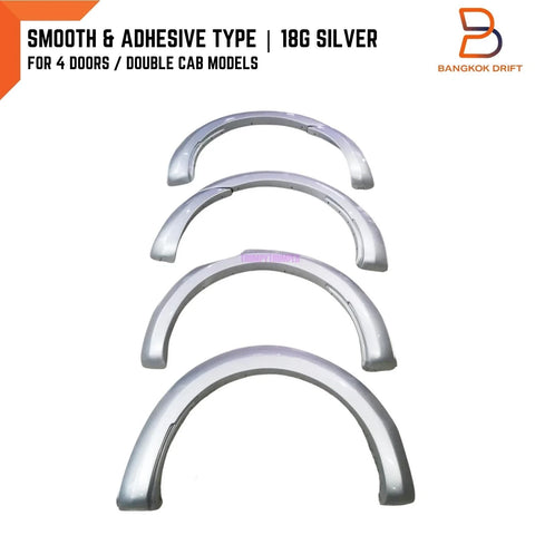 Ford Ranger T6 PX1 XLT XL XLS Wildtrak 18G Silver Fender Flares (12-15)