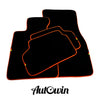 BMW M5 E39 with Orange Trim Black Floor Mats (1998-2003)