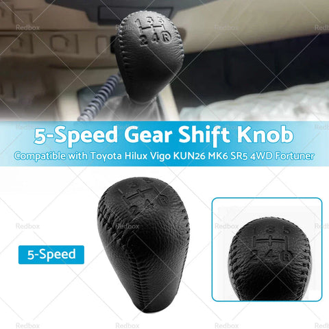 Toyota Hilux Vigo KUN26 MK6 SR5 Fortuner 5-Speed Gear Shift Knob (2005-2015)