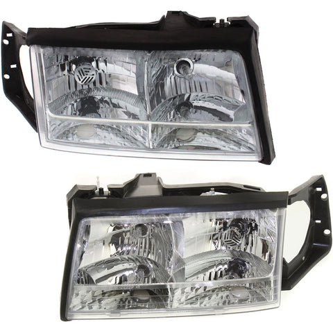 Driver and Passenger Headlight For Cadillac DeVille