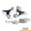 Harley 883 1200 XL Sportster Chrome Foot Pegs Mount Brackets (2004-2013)