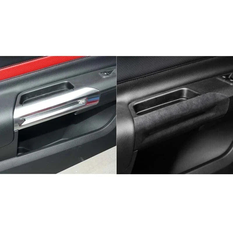 Ford Mustang 2015-2021 Real Leather Interior Door Handle Cover Trim Fit