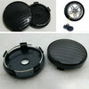 Auto Car 4 x Black Carbon Fiber Look Wheel Hub Center Caps Covers 60MM