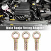Motorcycle Car 3pcs 12mm Hose Barb & 9.3mm Banjo Fitting Fuel Line Adaptor