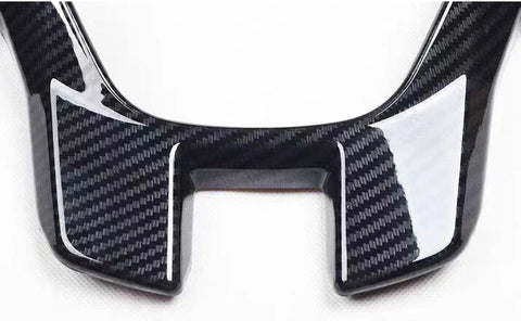 Ford Ranger Carbon Fiber ABS Interior Steering Wheel Cover Trim (2015–2022)