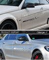 Car SUV Side Racing Sport Vinyl Decal Stickers Black Left & Right 78x11.5 cm