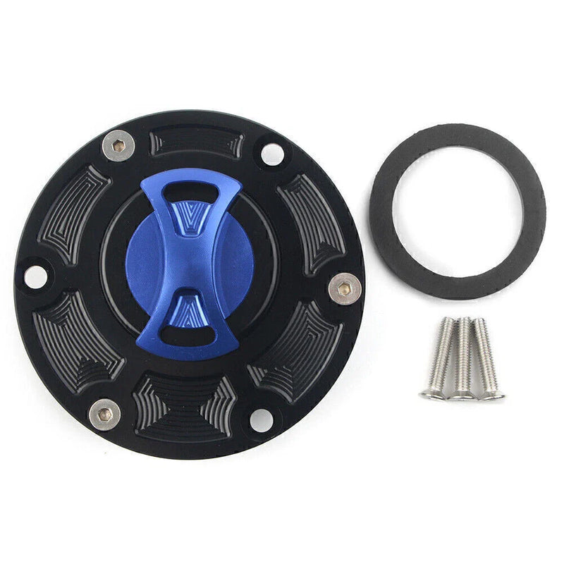 Aprilia RS125 RS250 RSV1000 Tiger 800 Blue Fuel Gas Tank Cap Cover