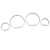 BMW 3 Series E46 Silver Dashboard Instrument Gauge Panel Ring Cover (2000-2006)