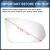 Volvo S90 V60 V90 Right Side Heated White Mirror Glass (2016-2020)