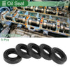 Car Oil Seal 15x26x7mm NBR Black 5 Pcs Rotary Shaft Seal
