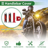 Motorcycle Rubber Red Flame Pattern Hand Grips Cover