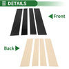 Toyota Tundra (2007-2013) Black 4 Pcs Door Pillar Window Trim