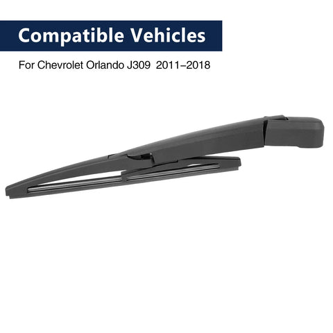 Chevrolet Orlando 240mm 9'' Rear Windshield Wiper Blade Arm Set (2011-2018)