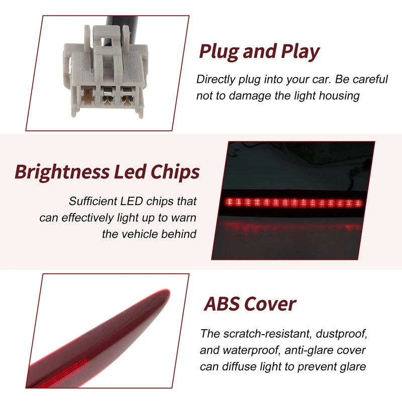 Honda Accord Red High Mounted LED Third Brake Light (2006-2007)