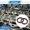 Make Model Oil Seal 36x47x7mm Brown 2 x Rotary Shaft Seal FKM Rubber