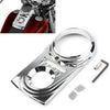 Harley Dyna Wide Glide & Softail Chrome Dash Panel Insert Cover (93-17)