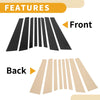 BMW X5 (2014-2018) Black 8 Pcs Car Pillar Window Trim Covers