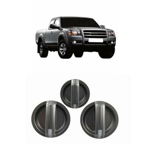 Ford Ranger PJ / PK, Mazda BT-50 3 Pcs Heater Fan Control Knobs (2006-2011)