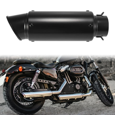 Motorcycle 60.5mm Slip-on Exhaust Silencer Muffler Pipe
