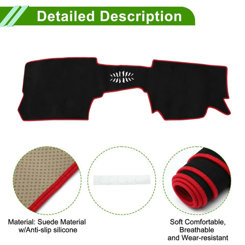 Mazda CX-30 20-24 Sun Protector Pad Black Red Dashboard Cover Mat