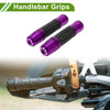 Motorcycle Grips / 7/8" 22mm / Aluminum Alloy Purple Hand Grips