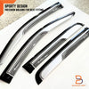 Isuzu D-Max Silver Visor Shield Wind Deflector (2012-2019)