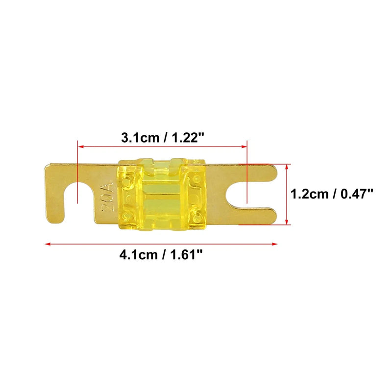 Car Truck Motorcycle Boat Audio 5 x AFS Mini ANL Fuses 20 Amp