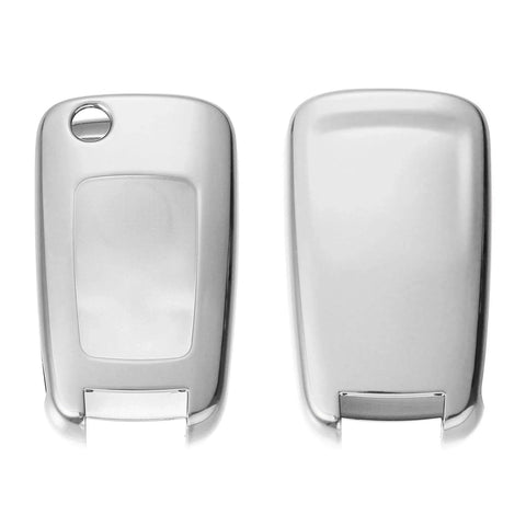 Chevrolet Impala TPU Key Fob Cover Silver Tone (2014-2019)