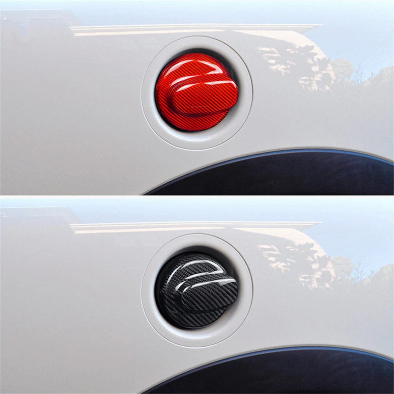 Mini Cooper R55 R56 R57 Carbon Fiber Gas Fuel Tank Cap Cover (2007-2013)