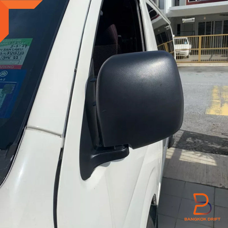 Toyota Hiace Commuter Black Manual Wing Mirror (2005-2019)