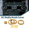 Land Rover Range Rover Evoque Media Knob Covers 4 x Gold Tone (2012-2018)