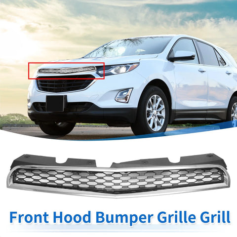Chevrolet Equinox (2010 - 2015) Chrome Silver Front Upper Bumper Grille