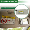 Honda Accord 2008-2012 with Mirror & Light Car Sun Visor (2 x)
