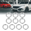 Toyota 10 x M12 Silver Tone Oil Drain Plug Gaskets